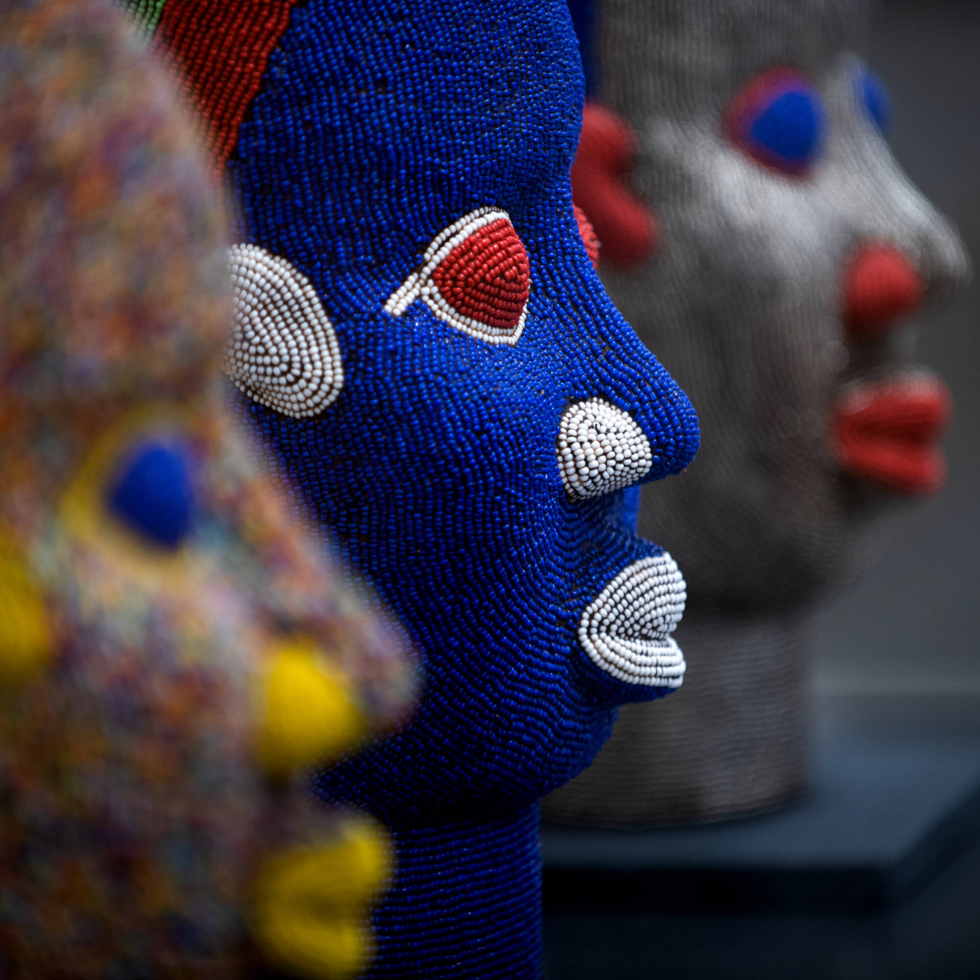 These busts, on display in DCIH, were made by a contemporary Moroccan artisan.